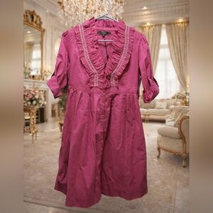 NWT Love Stitch Size Medium Pink Midi Dress